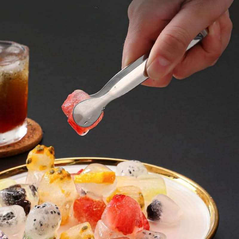 4.3 Inch Mini Serving Tongs Set of 7, 304 Stainless Steel Ice Tongs Sugar Tongs, Small Kitchen Utensils Gadgets for Appetizers, Tea Party, Coffee Bar, Desserts(Dishwasher Safe, Black) - Image 2