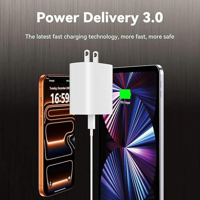 iPhone 17 16 15 Charger Fast Charging, 10 FT Long USB C Charger Cord with 20W Type C Fast Phone Charging Block for iPhone 17/17 Pro/17 Pro max/Air, for iPhone 16 15 Pro Max Plus, iPad, Android - Image 4