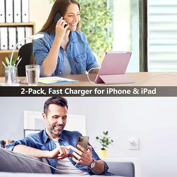 iPhone 17 16 15 Charger Fast Charging, 10 FT Long USB C Charger Cord with 20W Type C Fast Phone Charging Block for iPhone 17/17 Pro/17 Pro max/Air, for iPhone 16 15 Pro Max Plus, iPad, Android - Image 6
