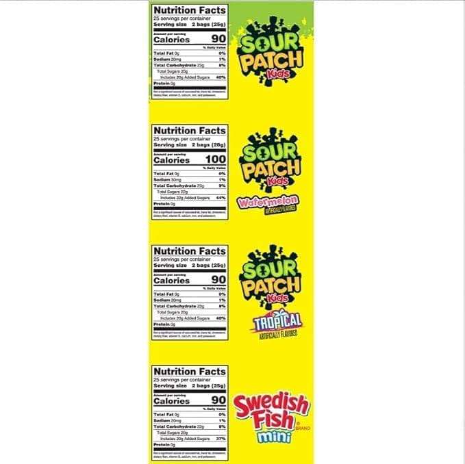 Bulk Gummy Candy Assortment - 1.5-Lbs Sour Patch Original, Tropical, Zombie and Watermelon, and Gummy Candy Minis - Sweet and Sour Soft Candy Party Mix Snack Assortment - Individually Wrapped (24-Oz) - Image 2