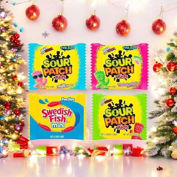 Bulk Gummy Candy Assortment - 1.5-Lbs Sour Patch Original, Tropical, Zombie and Watermelon, and Gummy Candy Minis - Sweet and Sour Soft Candy Party Mix Snack Assortment - Individually Wrapped (24-Oz) - Image 3