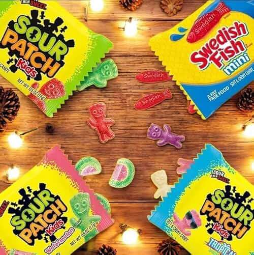 Bulk Gummy Candy Assortment - 1.5-Lbs Sour Patch Original, Tropical, Zombie and Watermelon, and Gummy Candy Minis - Sweet and Sour Soft Candy Party Mix Snack Assortment - Individually Wrapped (24-Oz) - Image 5