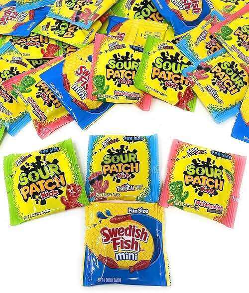 Bulk Gummy Candy Assortment - 1.5-Lbs Sour Patch Original, Tropical, Zombie and Watermelon, and Gummy Candy Minis - Sweet and Sour Soft Candy Party Mix Snack Assortment - Individually Wrapped (24-Oz) - Image 6
