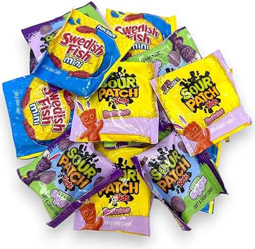 Bulk Gummy Candy Assortment - 1.5-Lbs Sour Patch Original, Tropical, Zombie and Watermelon, and Gummy Candy Minis - Sweet and Sour Soft Candy Party Mix Snack Assortment - Individually Wrapped (24-Oz) - Image 7