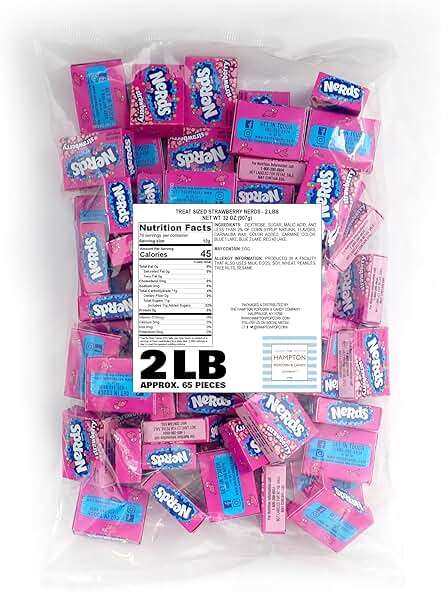 Strawberry Box Candy, 2lb Bulk Bag (Approx 65 Treat Size Boxes), Strawberry Flavor, Pink Candy - Image 3