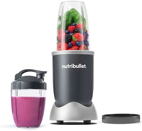 nutribullet Personal Blender for Shakes, Smoothies, Food Prep, and Frozen Blending, 24 Ounces, 600 Watt, Gray, (NBR-0601) - Image 1