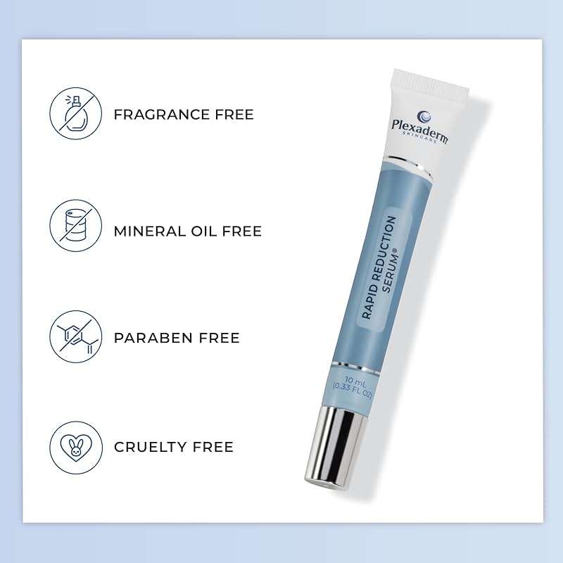 Plexaderm Rapid Reduction Eye Serum - Visibly Reduces Under-Eye Bags, Wrinkles, Dark Circles, Fine Lines & Crow's Feet Instantly, Anti Aging Wrinkle Remover for Face, Full Size Tube - Image 8