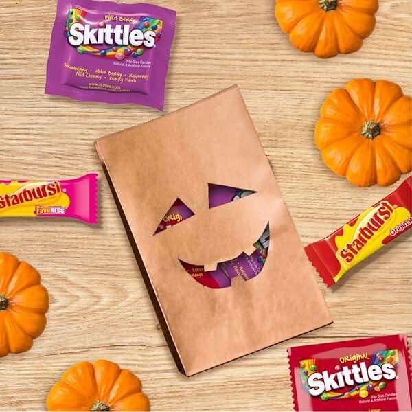 SKITTLES Original, Wild Berry & STARBURST Original and FaveReds Fun Size Chewy Candy Variety Pack, Party Size, 20.13 Oz Bulk Candy - Image 8