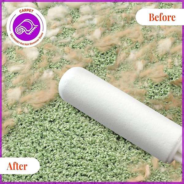 SALVMARY Pumice Stone Toilet Bowl Cleaner with Handle Hard Water Stain Remover for Household Cleaning, Pet Hair Remover Pumice Stone Cat Dog Fur Removal Tool, White 1 Pack - Image 3