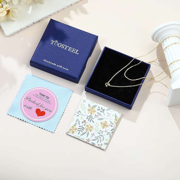 Yoosteel Layered Initial Necklaces for Women Trendy - 14K Gold-Plated Layering Letter A-Z Initial Necklace Stack Birthday Gifts for Women Teen Girls Jewelry - Image 7