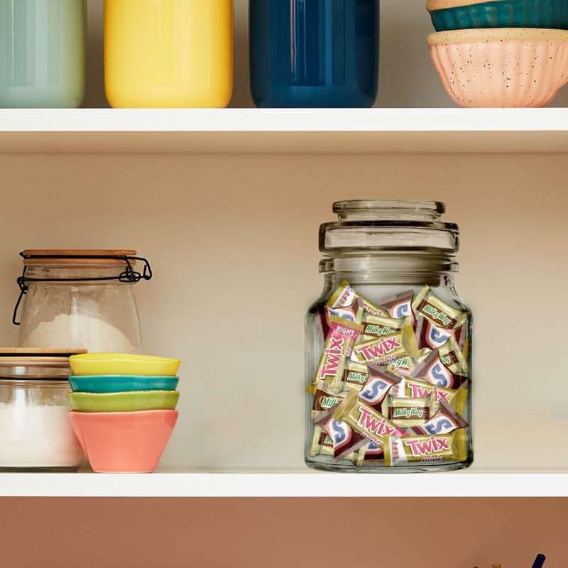 SNICKERS, TWIX & MILKY WAY Minis Assorted Chocolate Candy Variety Pack, Candy Bag, 150 Ct Bulk Bag - Image 4