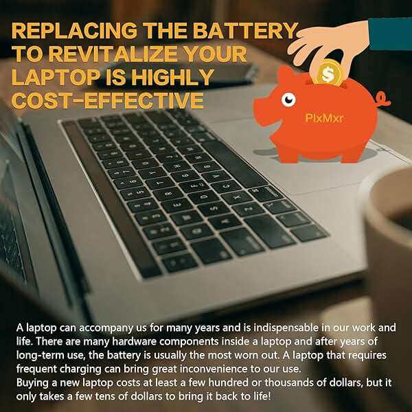 PlxMxr 7200mAh Replacement Battery Compatible with Apple MacBook Air 13" A1466(Mid 2012, Mid 2013, Early 2014, Early 2015, Mid 2017) A1369(Late 2010, Mid 2011), Fits Models A1377 A1405 A1496 - Image 6