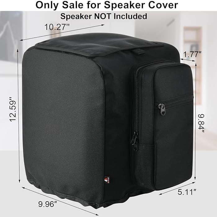 TXEsign Speaker Cover Mesh Protective Cover for JBL PartyBox Encore Essential Party Speaker, Replacement Speaker Slip Sleeve with Side Microphone Storage Bag Accessories Bag - Image 2