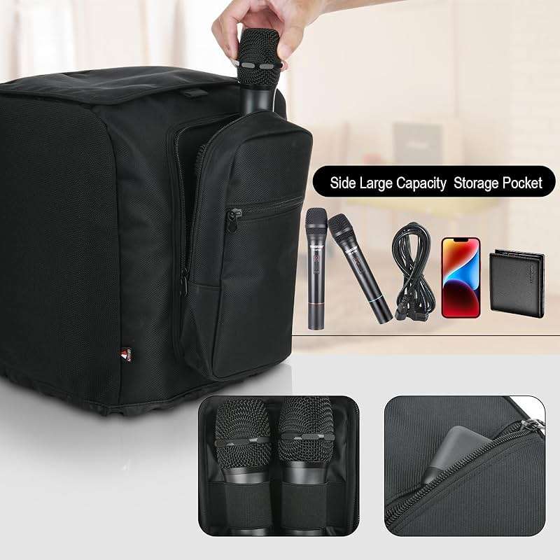 TXEsign Speaker Cover Mesh Protective Cover for JBL PartyBox Encore Essential Party Speaker, Replacement Speaker Slip Sleeve with Side Microphone Storage Bag Accessories Bag - Image 6