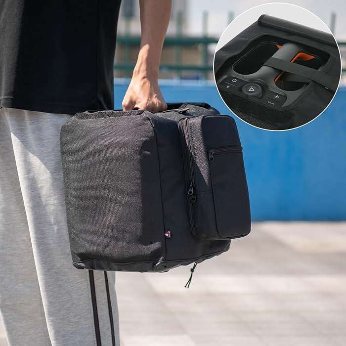 TXEsign Speaker Cover Mesh Protective Cover for JBL PartyBox Encore Essential Party Speaker, Replacement Speaker Slip Sleeve with Side Microphone Storage Bag Accessories Bag - Image 7