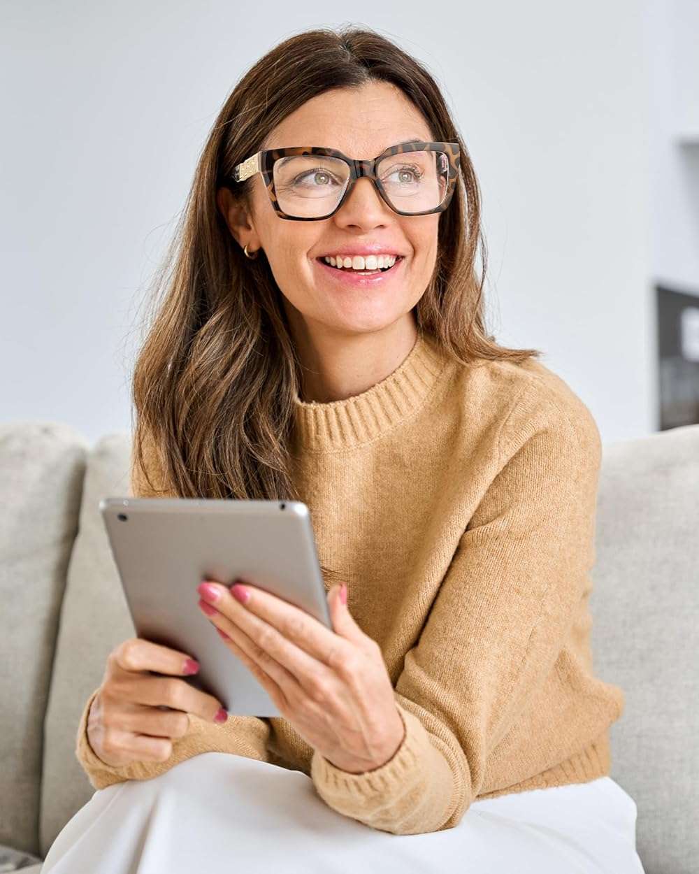 JM 3 Pack Reading Glasses for Women, Oversized Fashion Blue Light Blocking Computer Readers - Image 6