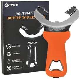 CYDW Mason Jar Opener Tool with No Lid Dents or Damage, Can Opener Manual Multi-Purpose, Easy Twist Manual Handheld Top Remover Utensil, Canning Supplies Tools and Bottle Opener, Made For Lifetime - Image 9