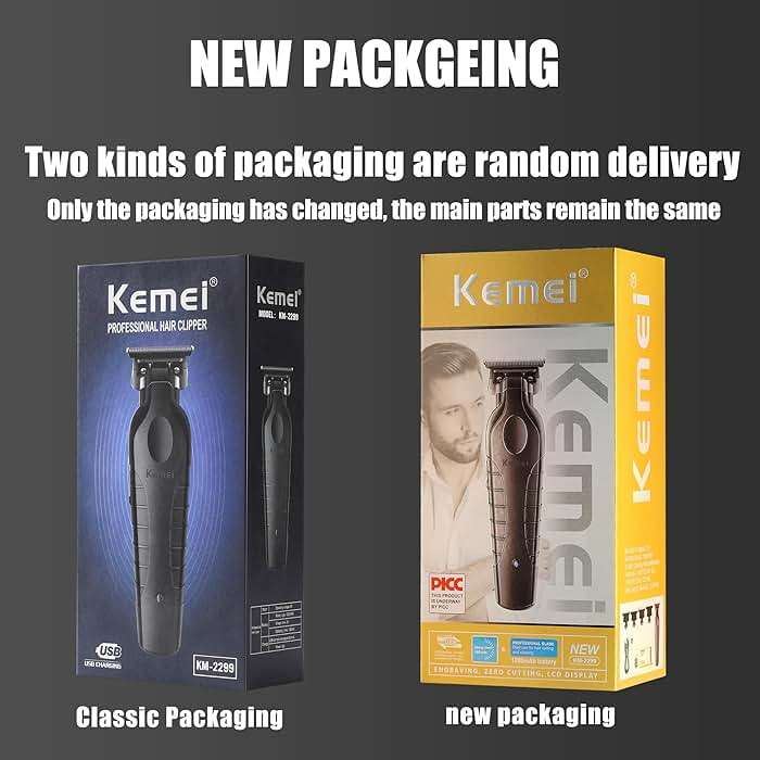 KEMEI PG2299 Professional Hair/Beard Trimmer for Men, Zero Gapped Hair Clippers for Barbers, Cordless - Image 5
