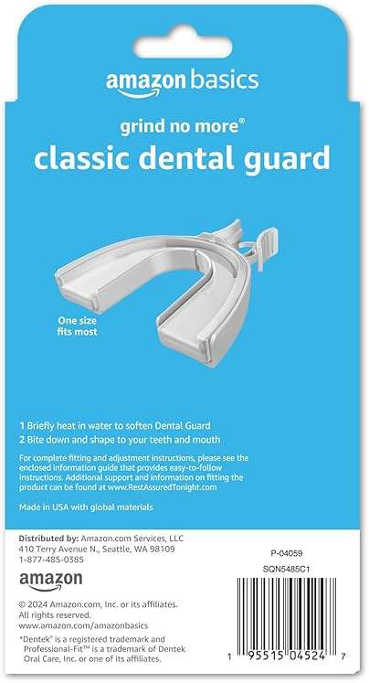 Amazon Basics Rest Assured Grind No More Classic Dental Guard, Teeth Grinding Protection, Bruxism Night Guard, Moldable Custom-Fit, Storage Case and Fitting Tray, 2 Pack - Image 2