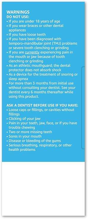 Amazon Basics Rest Assured Grind No More Classic Dental Guard, Teeth Grinding Protection, Bruxism Night Guard, Moldable Custom-Fit, Storage Case and Fitting Tray, 2 Pack - Image 9