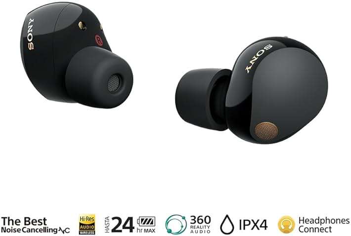 Sony WF-1000XM5 Truly Wireless Noise Canceling Earbuds (Black) - Image 3