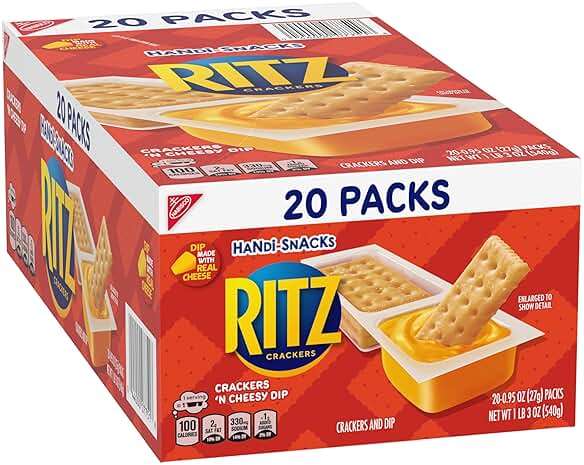 Handi-Snacks RITZ Crackers 'N Cheesy Dip Snack Packs, 20 Snack Packs - Image 13