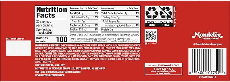 Handi-Snacks RITZ Crackers 'N Cheesy Dip Snack Packs, 20 Snack Packs - Image 17