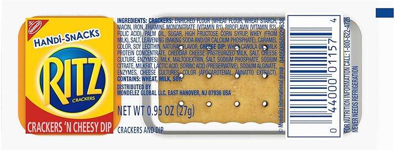 Handi-Snacks RITZ Crackers 'N Cheesy Dip Snack Packs, 20 Snack Packs - Image 4