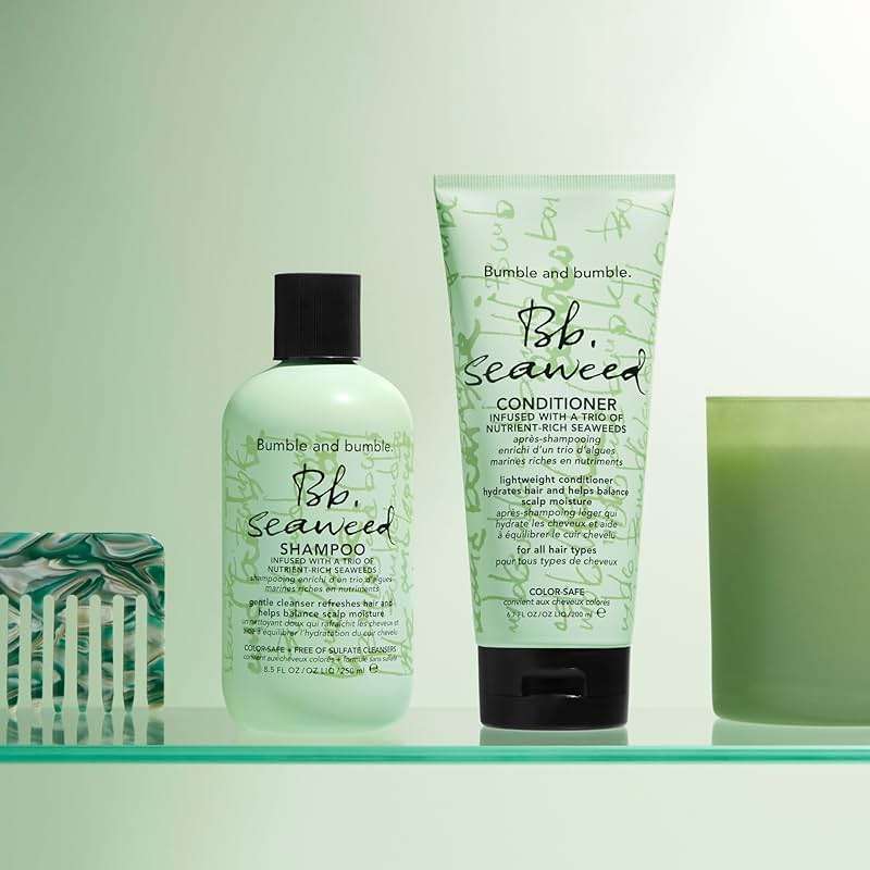 Bumble and bumble. Seaweed Hydrating Shampoo | Gently Cleanses Without Stripping |Improves Scalp Hydration| Sulfate Cleanser Free | For Fine to Medium Curly Wavy Straight Hair - Image 7
