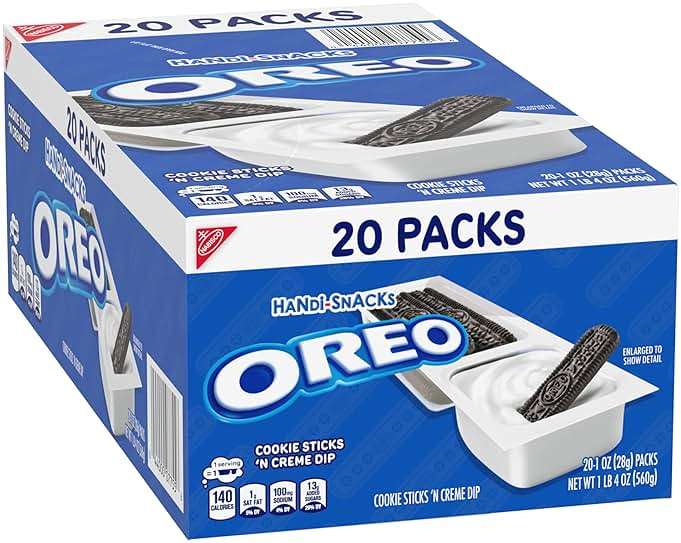 Handi-Snacks OREO Cookie Sticks 'N Creme Dip Snack Packs, 20 Snack Packs - Image 13