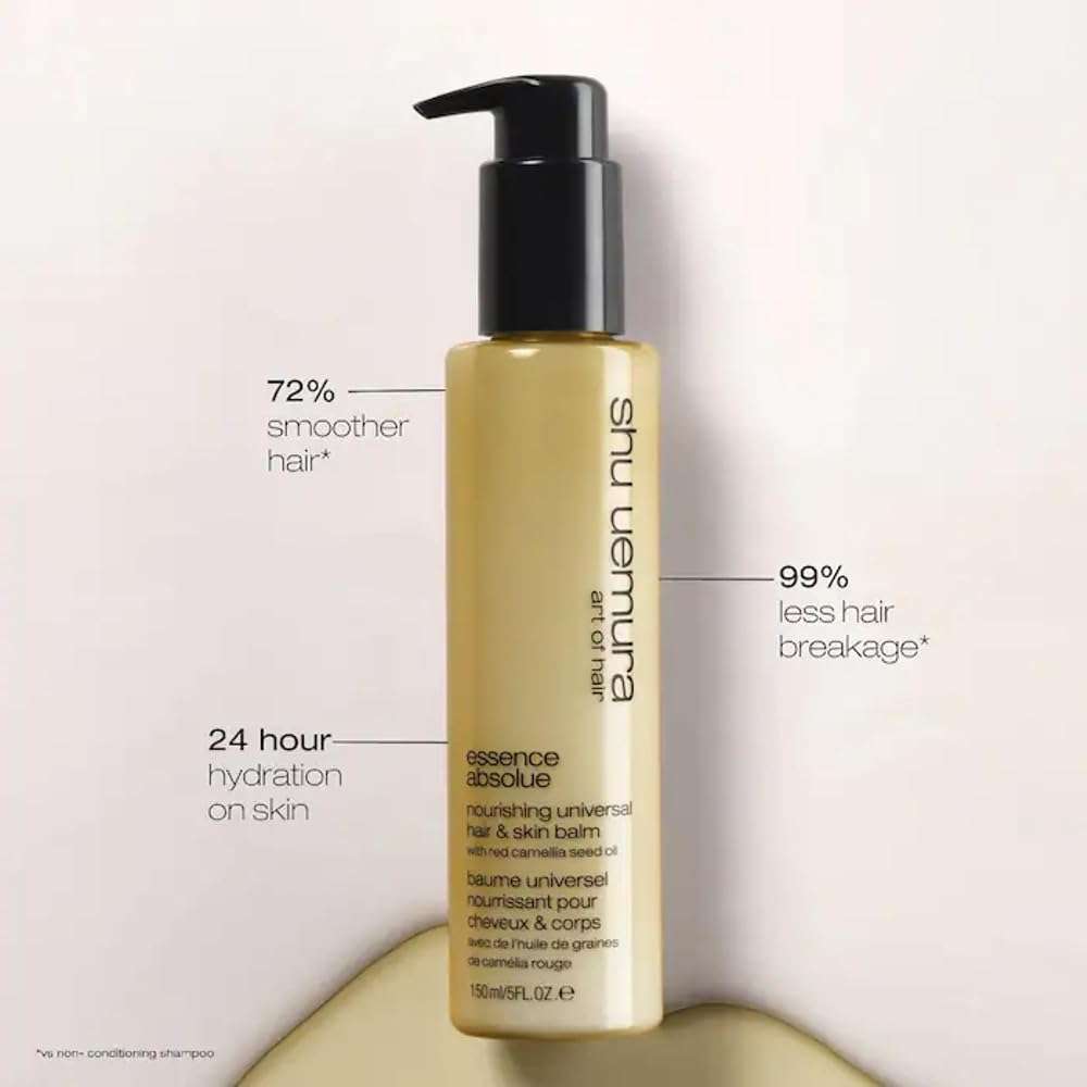 shu uemura art of hair Essence Absolue Nourishing Universal Balm - Multi-Benefit Balm, Intense Hydration and Shine, For Dry Hair and Skin, 5 Fl Oz - Image 2