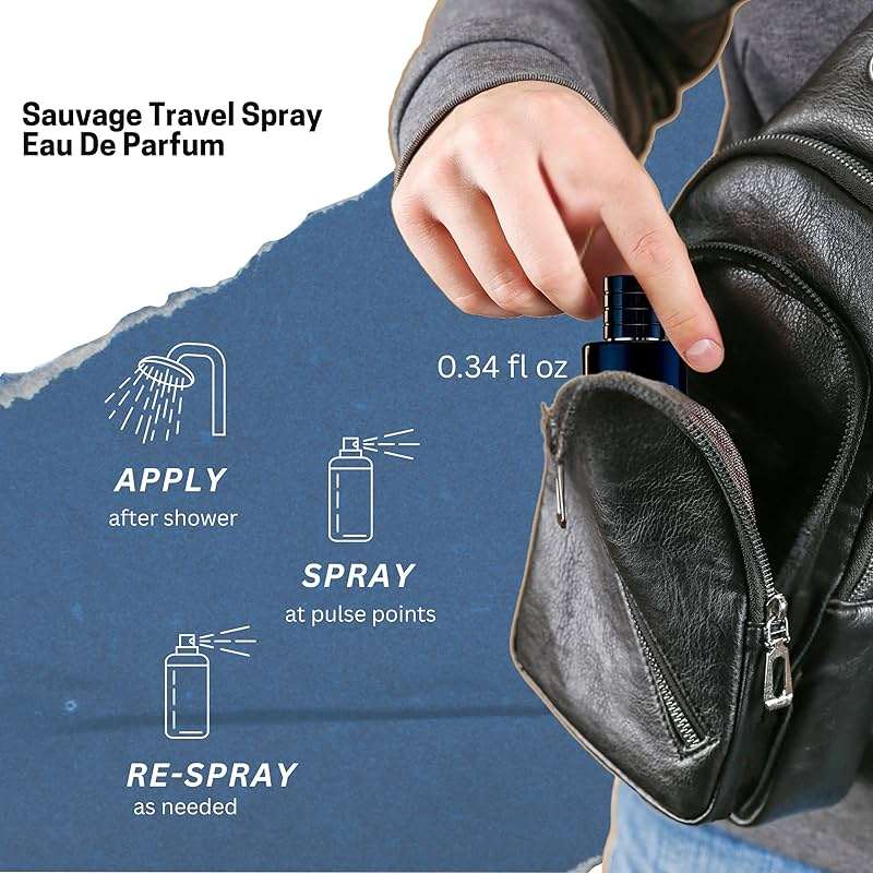 Dior Sauvage Perfume for Men – Mini Fragrance Gift Set EDP & Shower Gel Duo Travel Set - Image 5