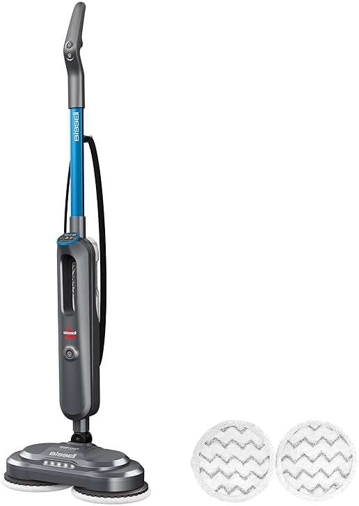 Bissell Spinwave SmartSteam Steam Cleaner Mop, Corded Electric Hard Floor Cleaner for Scrubbing and Sanitizing, Spin Mop with LED Headlights & Swivel Steering, 3897A - Image 1