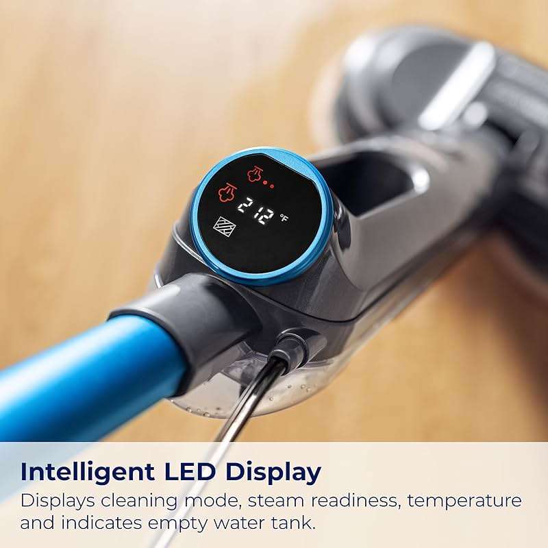Bissell Spinwave SmartSteam Steam Cleaner Mop, Corded Electric Hard Floor Cleaner for Scrubbing and Sanitizing, Spin Mop with LED Headlights & Swivel Steering, 3897A - Image 3