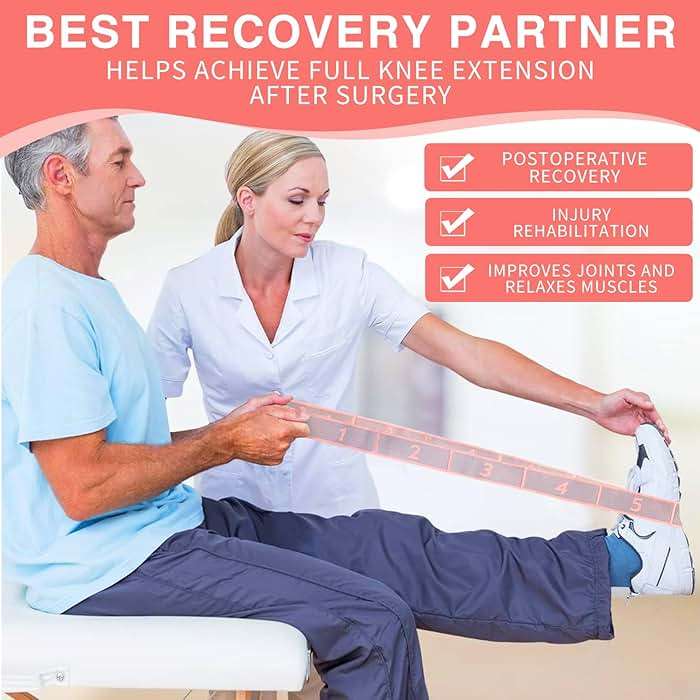 Elastic Yoga Stretching Strap with Loops, CEILIWEN Stretch Straps for Physical Therapy, Pilates Stretch Band, Elastic Exercise Bands, Leg Stretching Strap, Stretch Resistance Bands for Exercise - Image 4