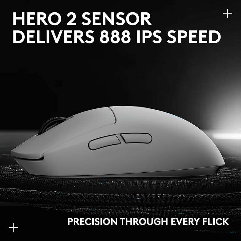 Logitech G PRO 2 Lightspeed Wireless Gaming Mouse, Right- or Left-Handed Mouse with up to 4 Customizable and Switchable Magnetic Side Buttons, 44K DPI Sensor, USB-C Charging, for PC/Mac - White - Image 11