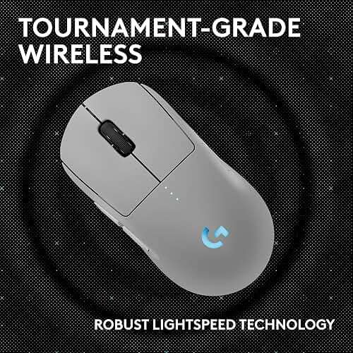 Logitech G PRO 2 Lightspeed Wireless Gaming Mouse, Right- or Left-Handed Mouse with up to 4 Customizable and Switchable Magnetic Side Buttons, 44K DPI Sensor, USB-C Charging, for PC/Mac - White - Image 5