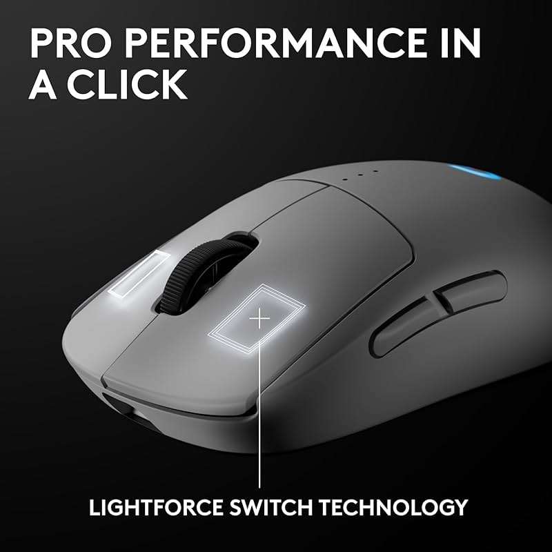 Logitech G PRO 2 Lightspeed Wireless Gaming Mouse, Right- or Left-Handed Mouse with up to 4 Customizable and Switchable Magnetic Side Buttons, 44K DPI Sensor, USB-C Charging, for PC/Mac - White - Image 7