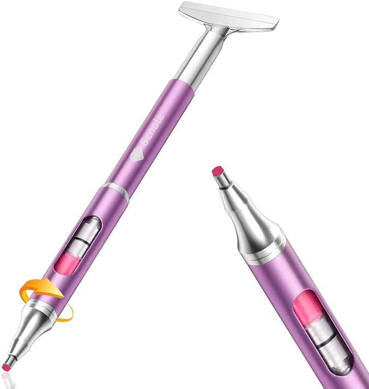 benote Diamond Art Painting Pen Refillable Wax Pen for Diamond Art Kit Accessories Self-Stick Drill Pens with Metal Correction Plate for 5D Craft DIY Nail - B18 - Image 2