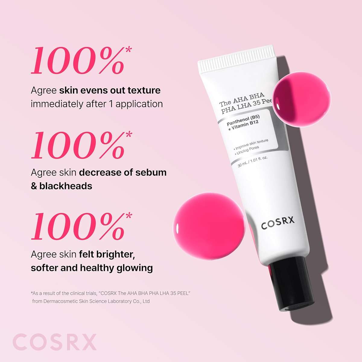 COSRX AHA BHA PHA LHA 35% Peel 1.01 fl. oz / 30 ml, Chemical Exfoliating Peeling Gel for Dull, Rough, Oily skin with Clogged Pored & Dead Skin Cells, Highly Concentrated - Image 6