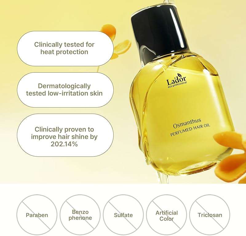 LADOR Hair Perfume Oil for Dry Damaged Hair - Anti Frizz Nourishing Fragrance Gloss Oil Serum Leave-In Conditioner Hold Curls & Waves Sulfate Paraben Alcohol Free 1 Fl Oz - Hinoki Korean - Image 6