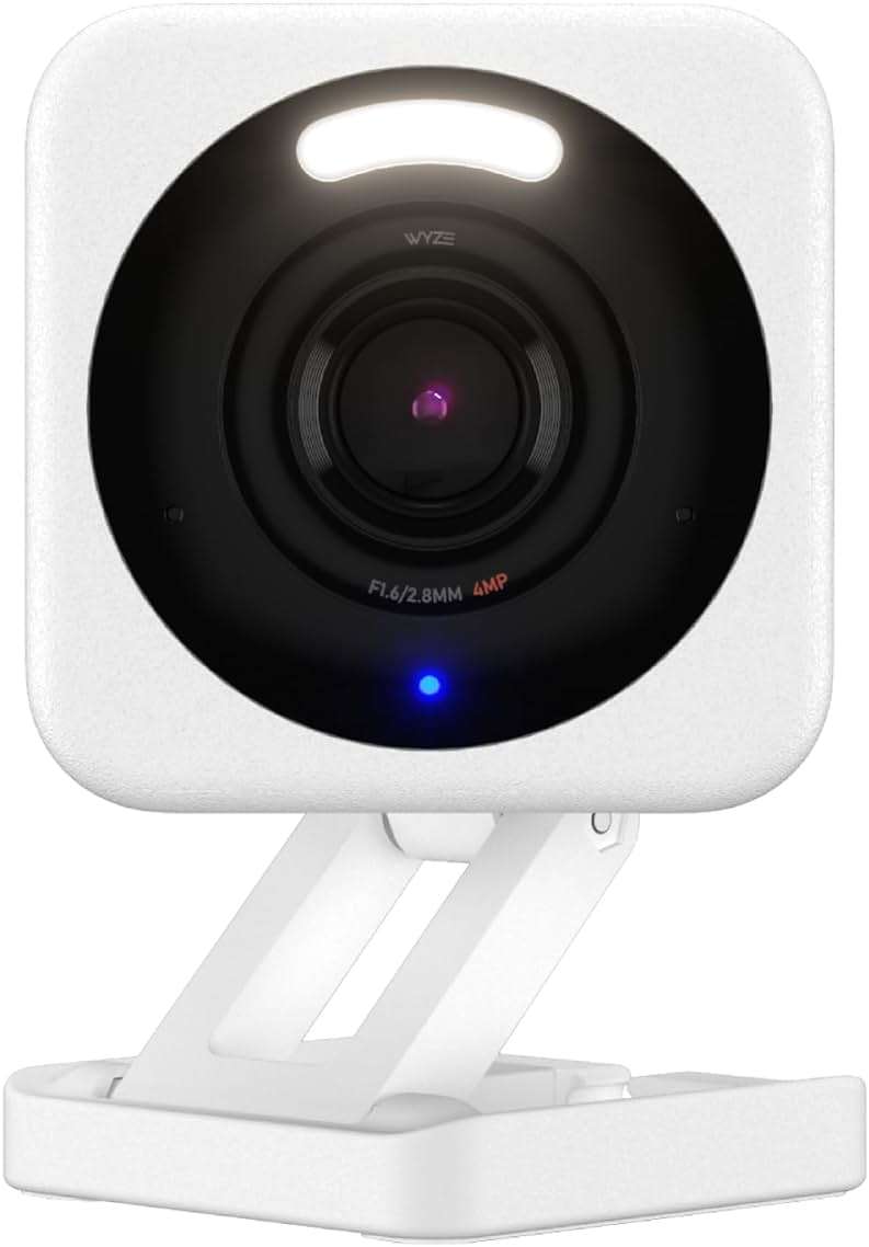 WYZE Cam v4 (Latest Model), 2.5K AI Security Camera, Indoor/Outdoor Cameras for Home Security, Baby Monitor & Pet Camera, Vibrant Color Night Vision, No Subscription Required, Free Expert Help - Image 1