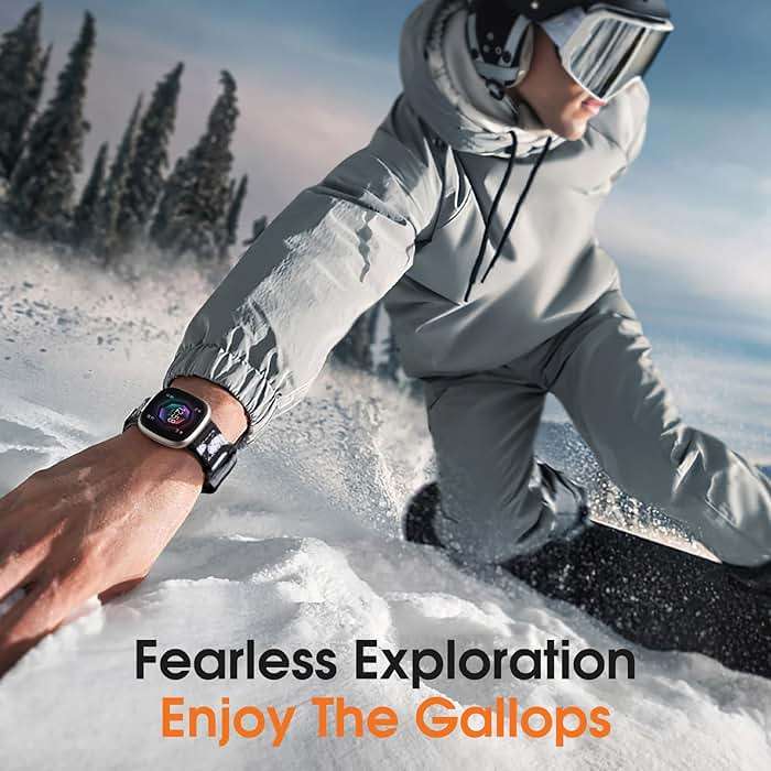 Bandletic Tactical Rugged Bands Compatible with Fitbit Versa 4 Bands/Versa 3/Sense 2/Sense, Soft Durable Military Nylon Solo Loop Sport Straps - Image 2