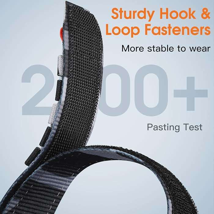 Bandletic Tactical Rugged Bands Compatible with Fitbit Versa 4 Bands/Versa 3/Sense 2/Sense, Soft Durable Military Nylon Solo Loop Sport Straps - Image 4