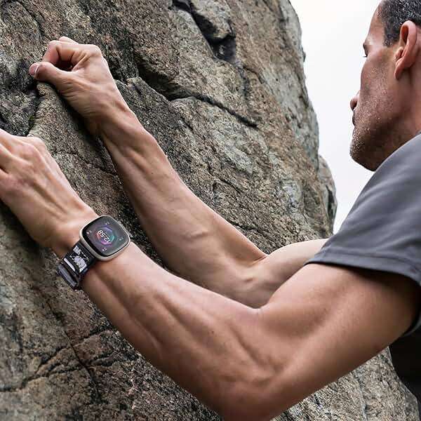 Bandletic Tactical Rugged Bands Compatible with Fitbit Versa 4 Bands/Versa 3/Sense 2/Sense, Soft Durable Military Nylon Solo Loop Sport Straps - Image 8