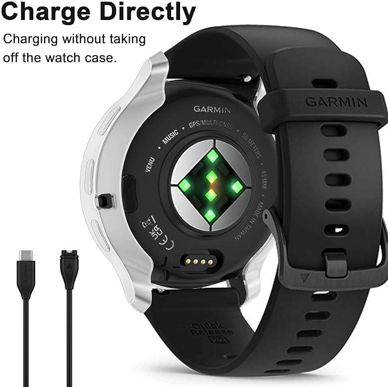 6 Pack Watch Screen Protector for GARMIN Venu3S 41mm, Soft TPU Case Full Protective Cover Flexible Bumper for GARMIN VENU3S Smart Watch - Image 5