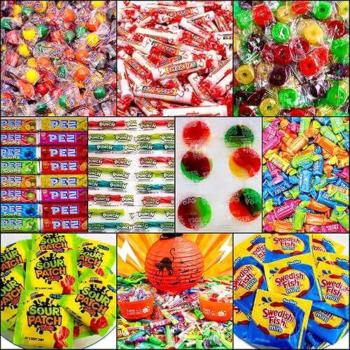 Bulk Candy Variety Pack - 4 lb Bulk Candy Assortment - Basket Stuffers, Pinata Stuffer Candies Variety Pack, Office CandyBowl Treats - Individually Wrapped Candies Bulk - Father's Day - Image 4