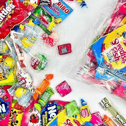 Bulk Candy Variety Pack - 4 lb Bulk Candy Assortment - Basket Stuffers, Pinata Stuffer Candies Variety Pack, Office CandyBowl Treats - Individually Wrapped Candies Bulk - Father's Day - Image 8