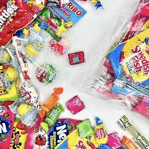 Bulk Candy Variety Pack - 8 lb Candy - Bulk Individually Wrapped - Candies - Trick Or Treat Candies - Piñata Filler Stuffers - Pinata Stuffers - Party Favors - Father's Day - Image 4