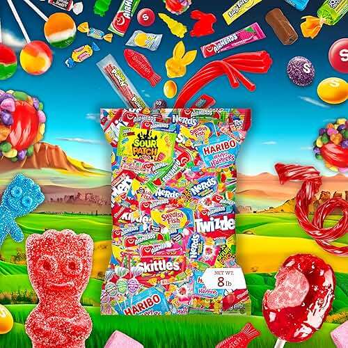 Bulk Candy Variety Pack - 8 lb Candy - Bulk Individually Wrapped - Candies - Trick Or Treat Candies - Piñata Filler Stuffers - Pinata Stuffers - Party Favors - Father's Day - Image 5